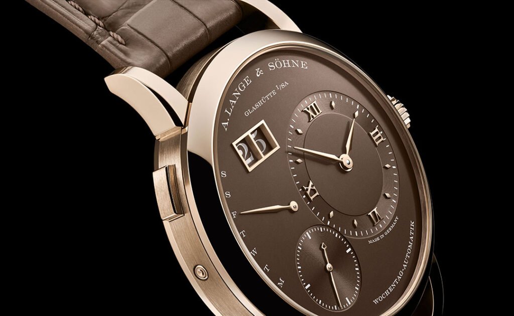 The Lange 1 Daymatic watch in a delicious Honeygold is a serious ‘quiet luxury’ flex