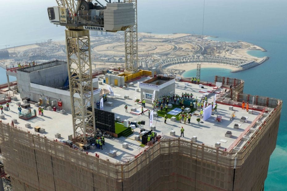 Resort reaches record heights with topping out