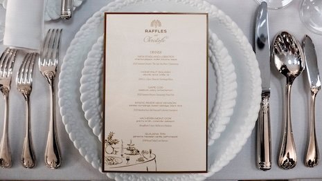Raffles, Christofle premiere exclusive dining experience